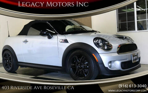 2013 MINI Roadster for sale at Legacy Motors Inc in Roseville CA