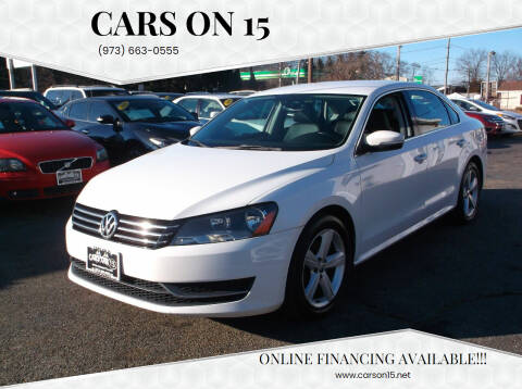 2013 Volkswagen Passat for sale at Cars On 15 in Lake Hopatcong NJ