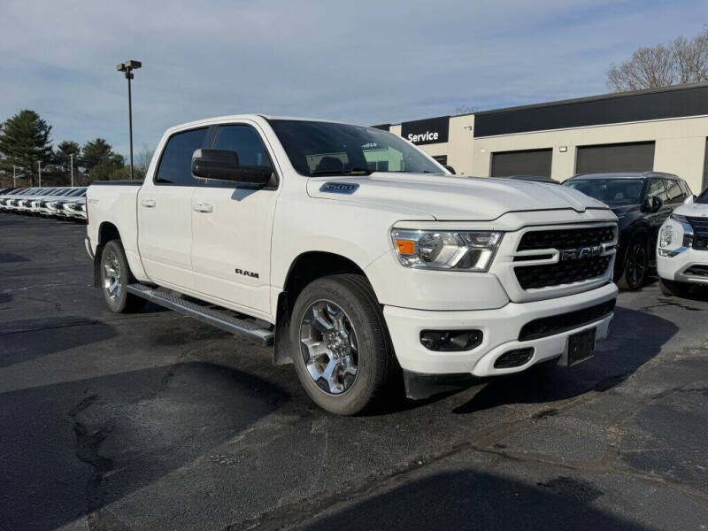 Used 2022 RAM Ram 1500 Pickup Big Horn/Lone Star with VIN 1C6SRFFT0NN102077 for sale in Auburn, MA