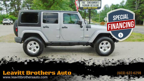 2015 Jeep Wrangler Unlimited for sale at Leavitt Brothers Auto in Hooksett NH