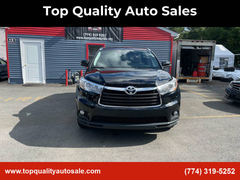2016 Toyota Highlander for sale at Top Quality Auto Sales in Westport MA