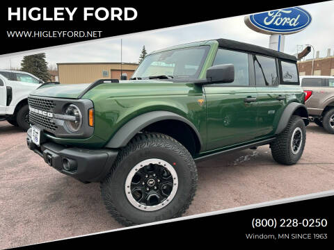 2023 Ford Bronco for sale at HIGLEY FORD in Windom MN