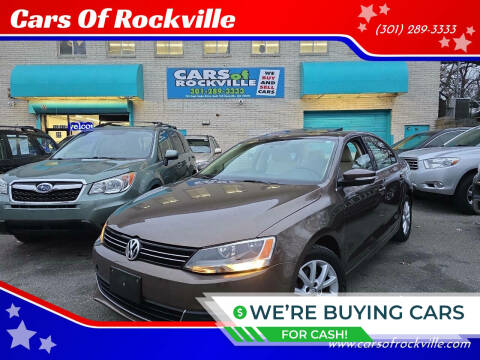 2013 Volkswagen Jetta for sale at Cars Of Rockville in Rockville MD