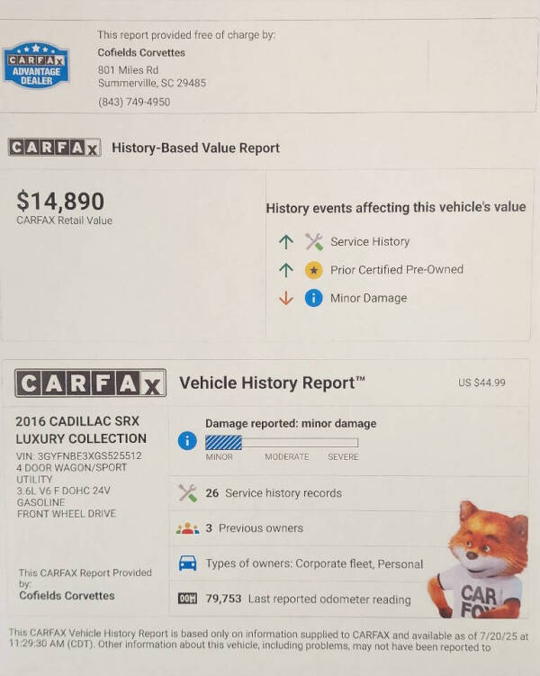 2016 Cadillac SRX Luxury Collection