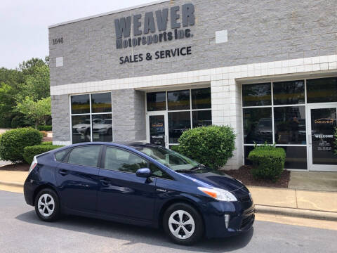 2012 Toyota Prius for sale at Weaver Motorsports Inc in Cary NC