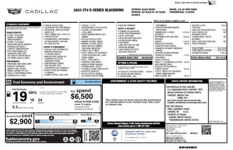 2023 Cadillac CT4-V Blackwing