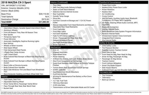 2018 Mazda CX-3 Sport