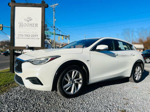2018 Infiniti QX30 for sale at Booher Motor Company in Marion VA