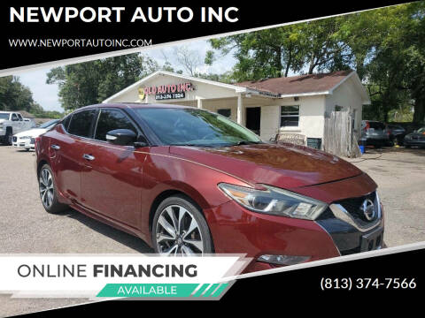 2016 Nissan Maxima for sale at NEWPORT AUTO INC in Tampa FL