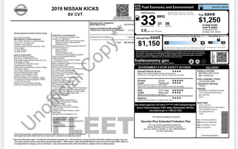 2019 Nissan Kicks SV