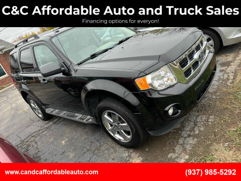 2012 Ford Escape for sale at C&C Affordable Auto and Truck Sales in Tipp City OH