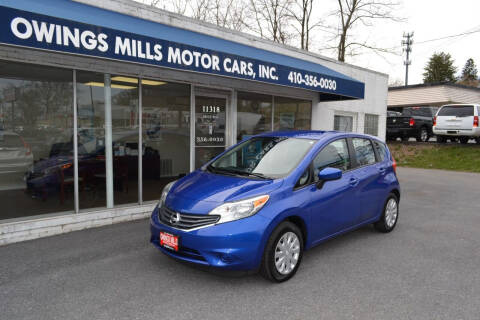 2016 Nissan Versa Note for sale at Owings Mills Motor Cars in Owings Mills MD