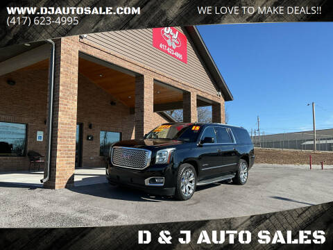 2015 GMC Yukon XL for sale at D & J AUTO SALES in Joplin MO