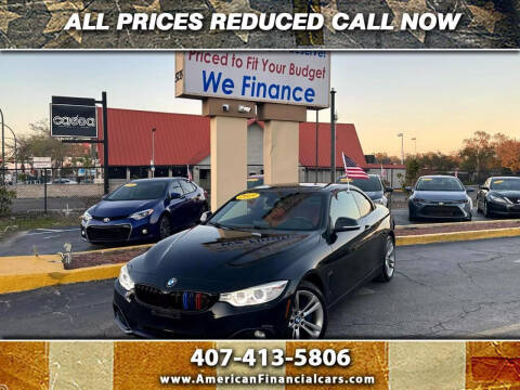 2015 BMW 4 Series for sale at American Financial Cars in Orlando FL