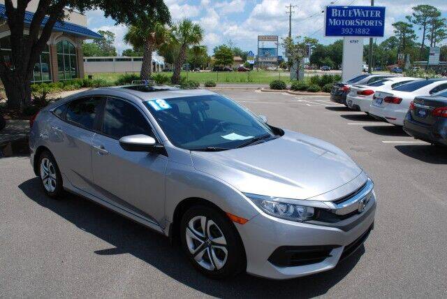 2018 Honda Civic for sale at BlueWater MotorSports in Wilmington NC
