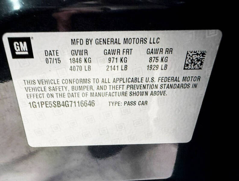 2016 Chevrolet Cruze Limited 1LT Auto