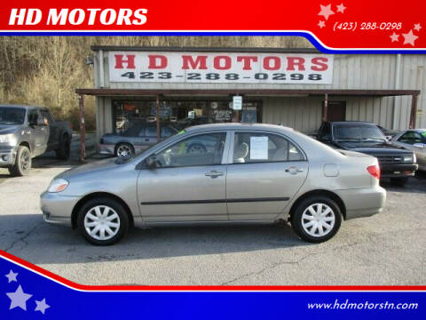 2003 Toyota Corolla for sale at HD MOTORS in Kingsport TN