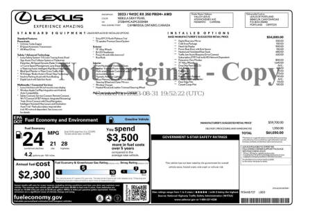 2023 Lexus RX 350 Premium+