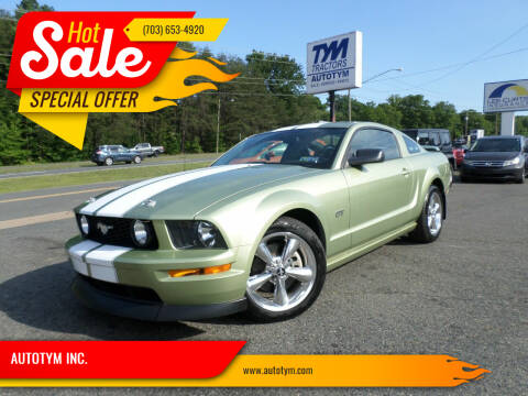 2006 Ford Mustang for sale at AUTOTYM INC. in Fredericksburg VA