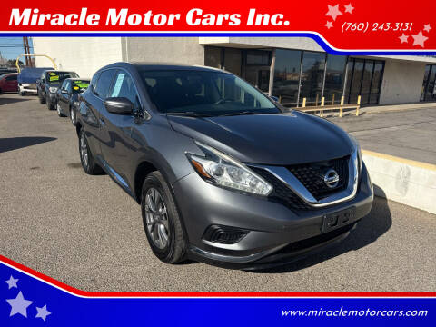 2015 Nissan Murano for sale at Miracle Motor Cars Inc. in Victorville CA