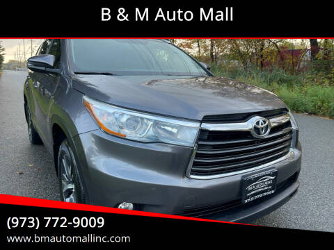 2016 Toyota Highlander for sale at B & M Auto Mall in Clifton NJ