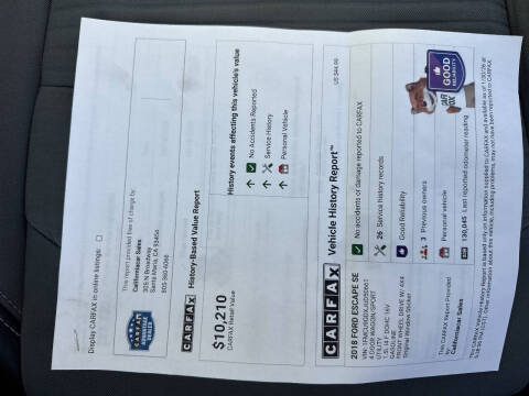 2018 Ford Escape SE
