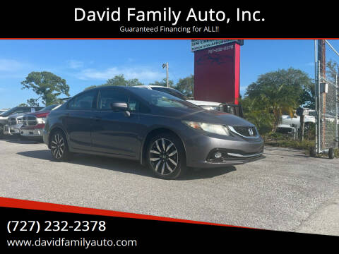 2014 Honda Civic for sale at David Family Auto, Inc. in New Port Richey FL