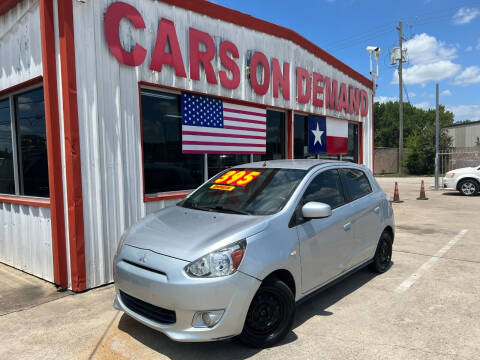 2014 Mitsubishi Mirage for sale at Cars On Demand 2 in Pasadena TX