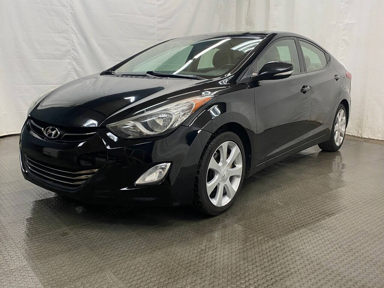 2012 Hyundai Elantra Limited 4dr Sedan - Black exterior view 4