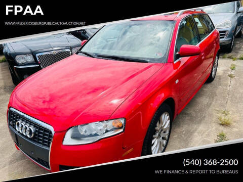 2008 Audi A4 for sale at FPAA in Fredericksburg VA
