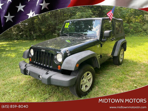 2012 Jeep Wrangler for sale at Midtown Motors in Greenbrier TN