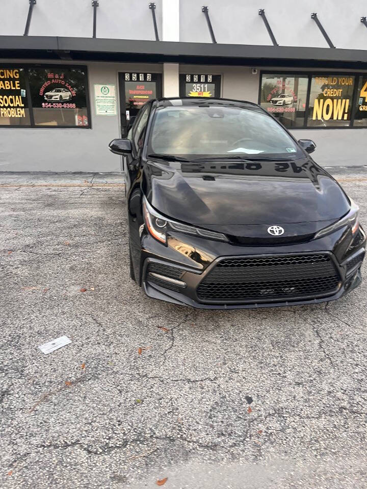 2020 Toyota Corolla for sale at M & J UNITED AUTO SALES in LAUDERDALE LAKES, FL