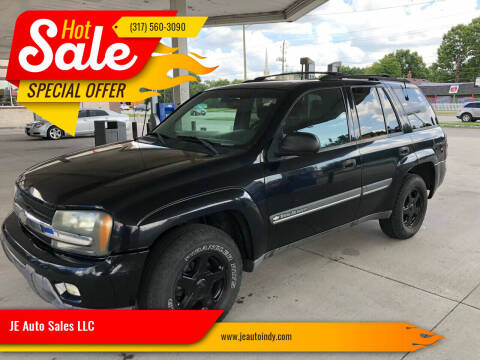 2002 Chevrolet TrailBlazer for sale at JE Auto Sales LLC in Indianapolis IN