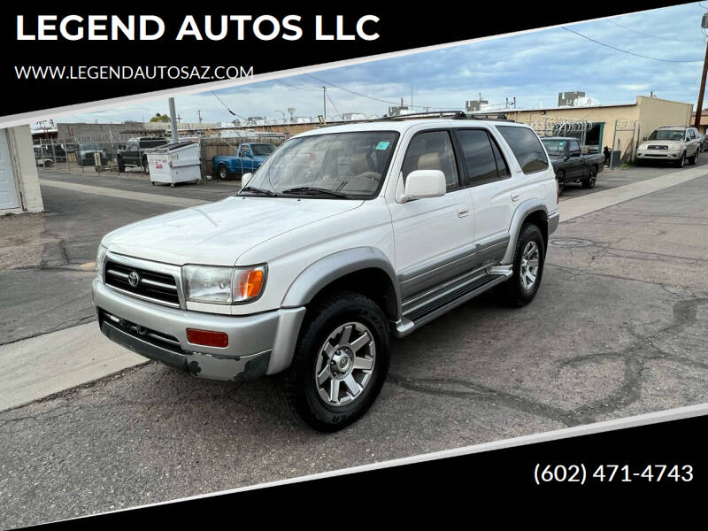 1998 Toyota 4Runner for sale at LEGEND AUTOS LLC in Youngtown AZ