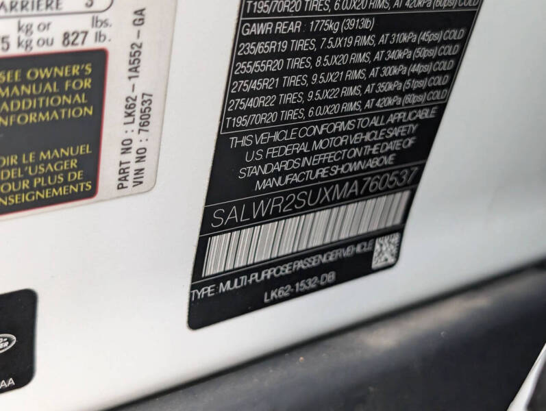 2021 Land Rover Range Rover Sport HSE Silver Edition