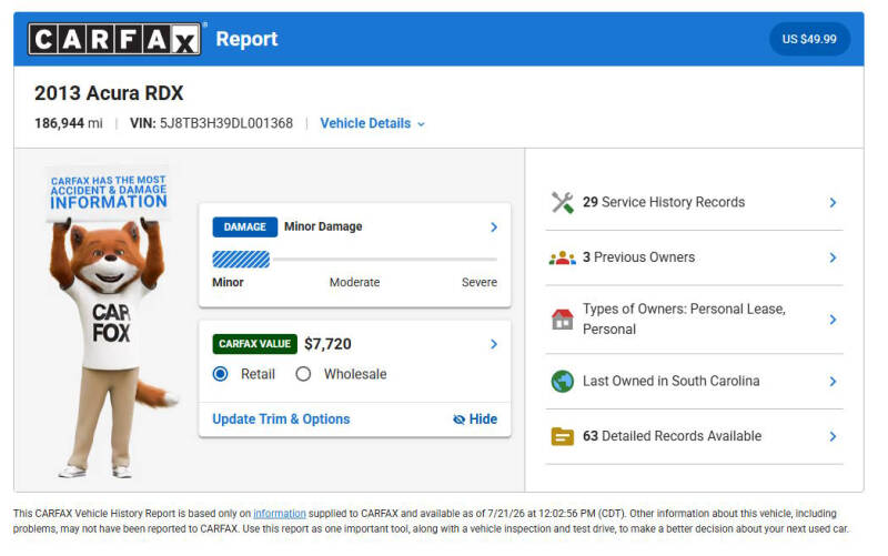 2013 Acura RDX