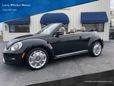 2013 Volkswagen Beetle Convertible for sale at Larry Whicker Motors in Kernersville NC