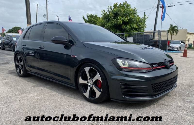 2016 Volkswagen Golf GTI for sale at AUTO CLUB OF MIAMI, INC in Miami FL