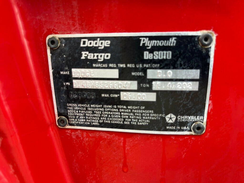 1978 Dodge D100 Pickup 48