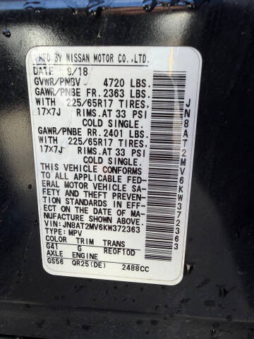 2019 Nissan Rogue SV