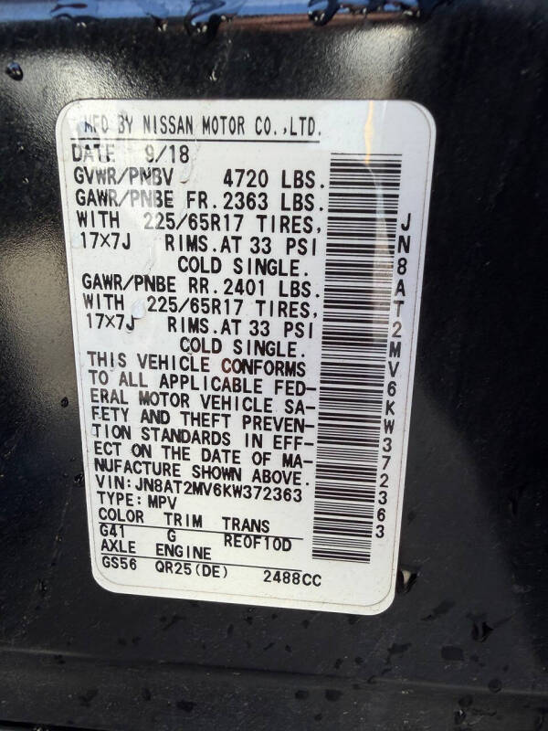 2019 Nissan Rogue SV