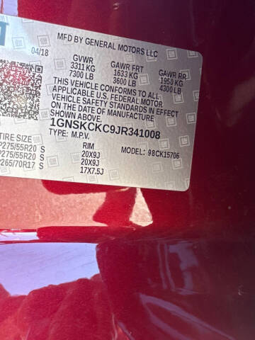 2018 Chevrolet Tahoe Premier