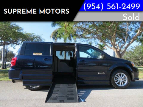 2014 Dodge Grand Caravan for sale at Supreme Motors in Boca Raton FL