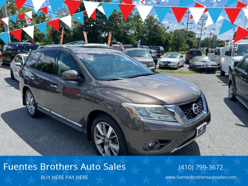 2015 Nissan Pathfinder for sale at Fuentes Brothers Auto Sales in Jessup MD