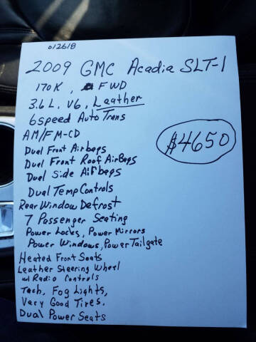 2009 GMC Acadia SLT-1
