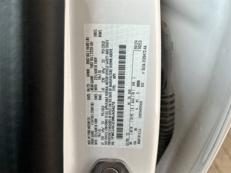 2021 Ford Escape Hybrid SEL