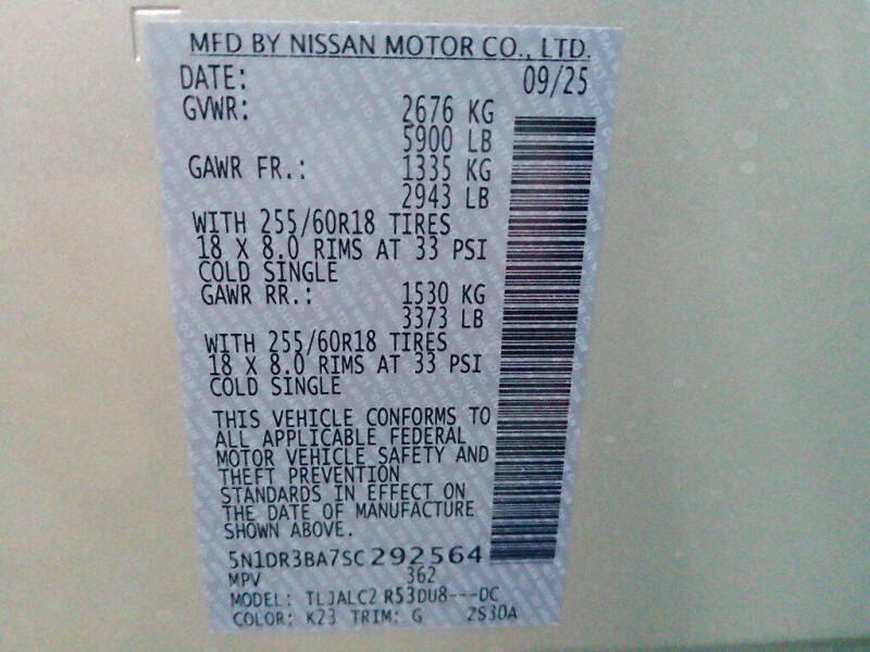 2025 Nissan Pathfinder SV