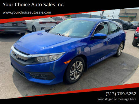 2017 Honda Civic for sale at Your Choice Auto Sales Inc. in Dearborn MI