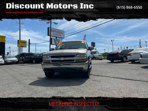 2001 Chevrolet Tahoe for sale at Discount Motors Inc in Madison TN