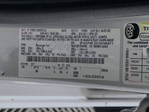 2012 Ford Fiesta SES